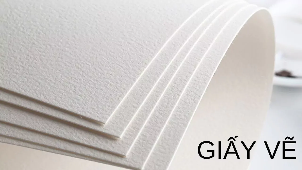 Giấy vẽ phù hợp cho tranh vẽ trắng đen bằng chì