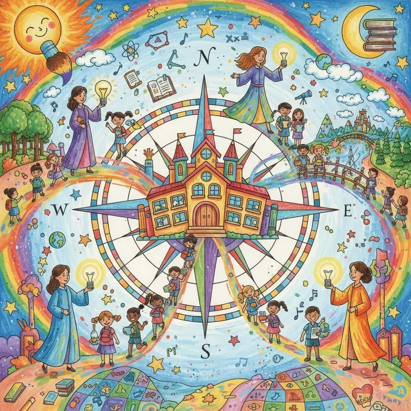 Gợi ý cách vẽ tranh đề tài thầy cô và mái trường cho các em học sinh