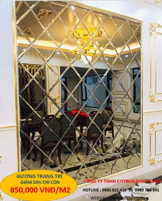 Gương trang trí bàn ăn