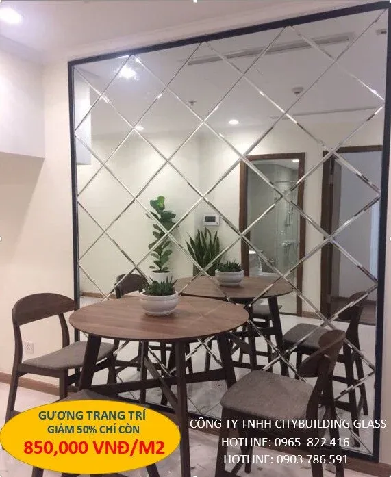 Gương trang trí bàn ăn