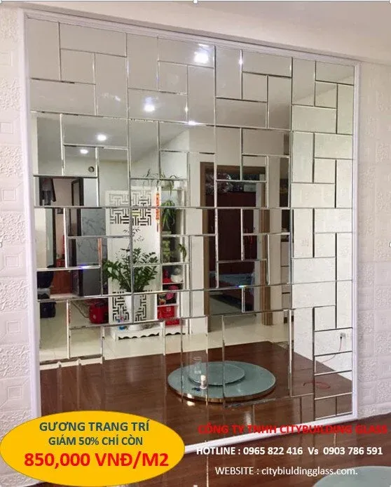 Gương trang trí bàn ăn