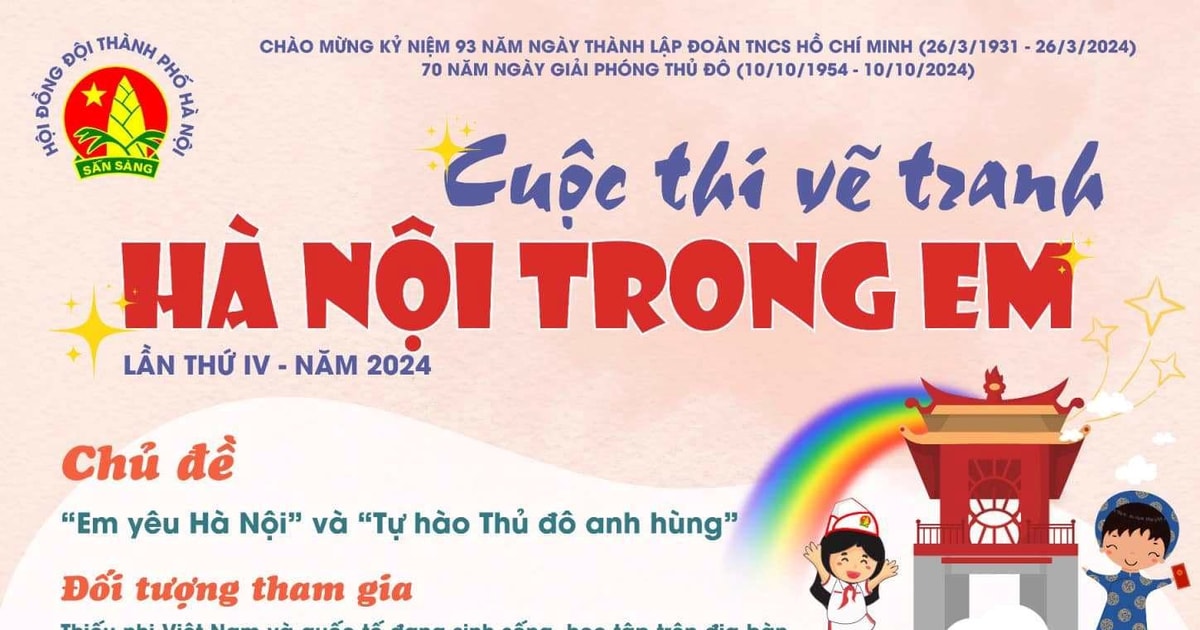 Cuộc Thi Vẽ Tranh "Hà Nội Trong Mắt Em" – Nơi Trẻ Thơ Tô Vẽ Niềm Tự Hào Thủ Đô