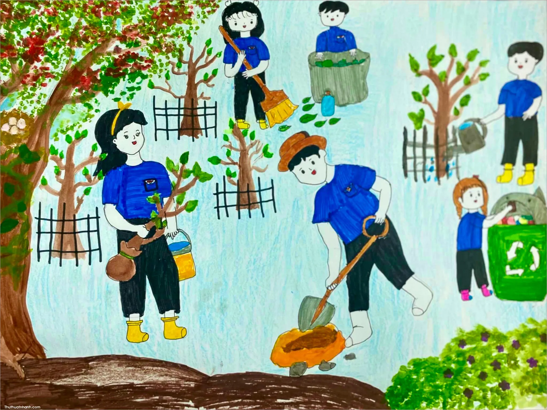 Hãy cùng xem qua những bài vẽ ý tưởng trẻ thơ mới nhất