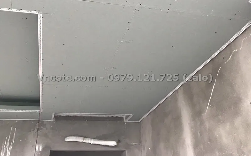 Thi công nẹp Z viền trần thực tế