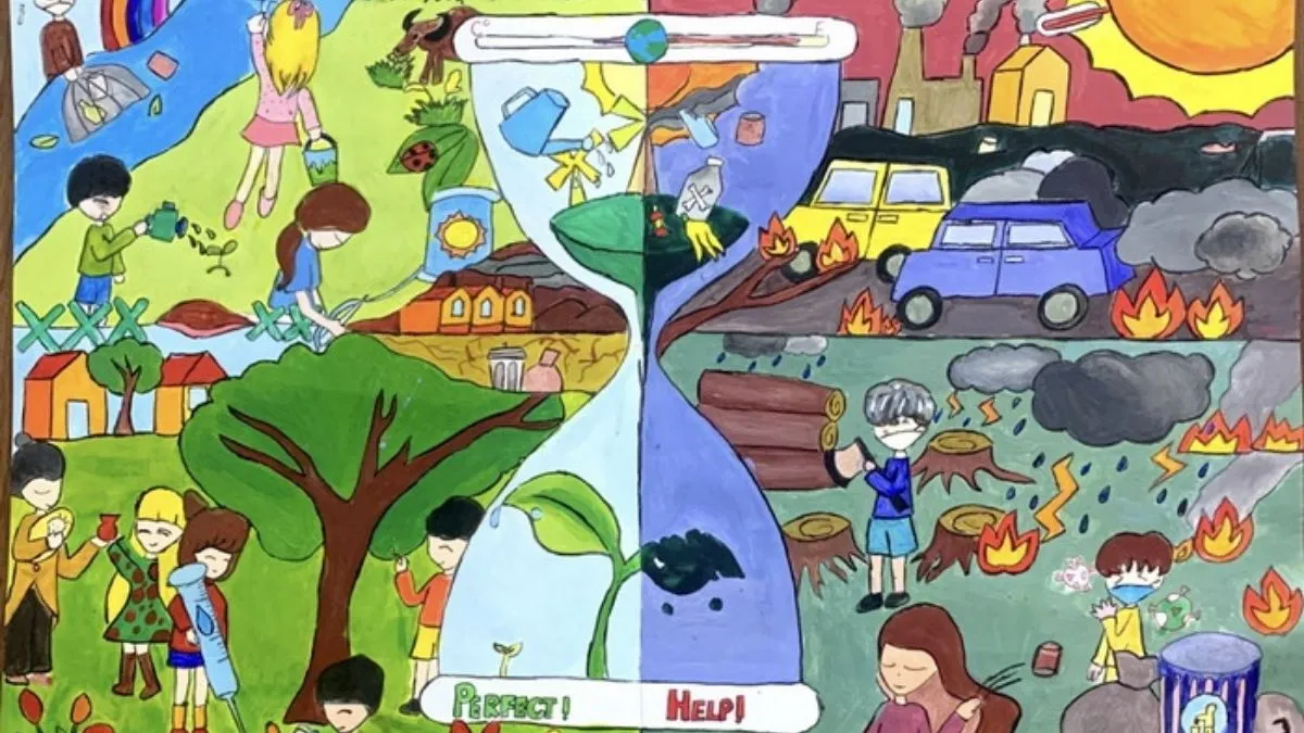 Hình ảnh vẽ tranh bảo vệ môi trường đẹp nhất về nỗ lực cứu lấy khí hậu