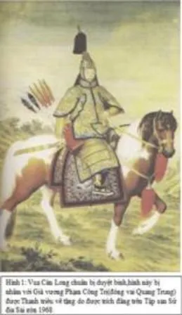 Hình minh họa vị vua giả trên các ấn phẩm báo chí cũ tại Sài Gòn