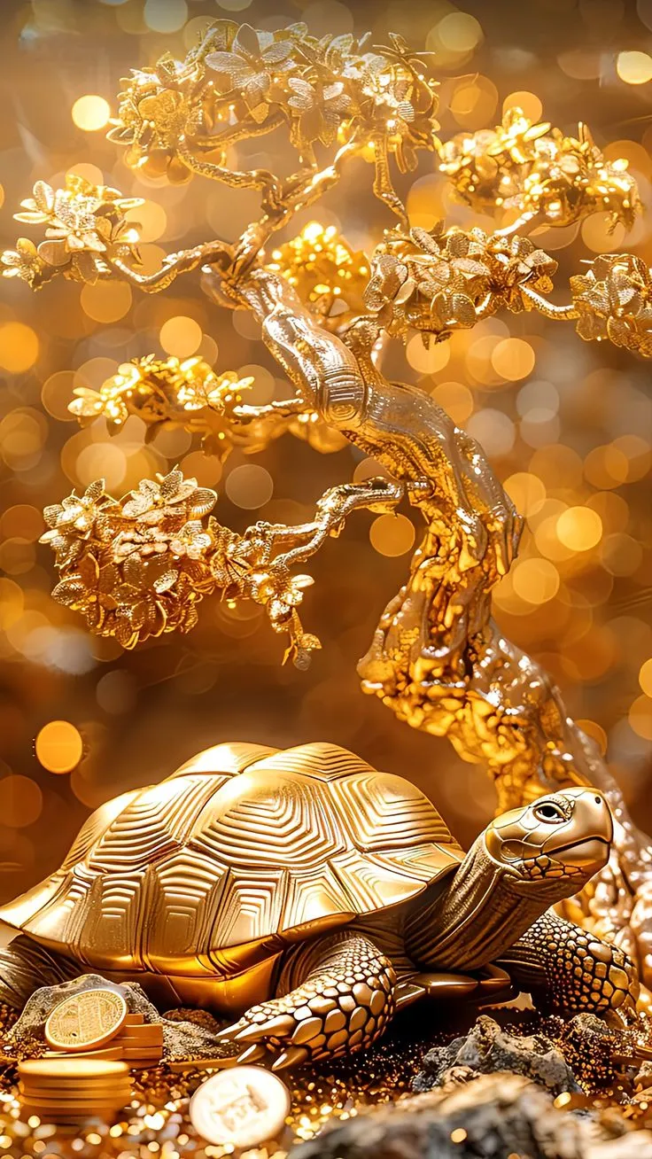 Hình nền phong thủy hành Thổ với sắc thái trầm ấm, sang trọng