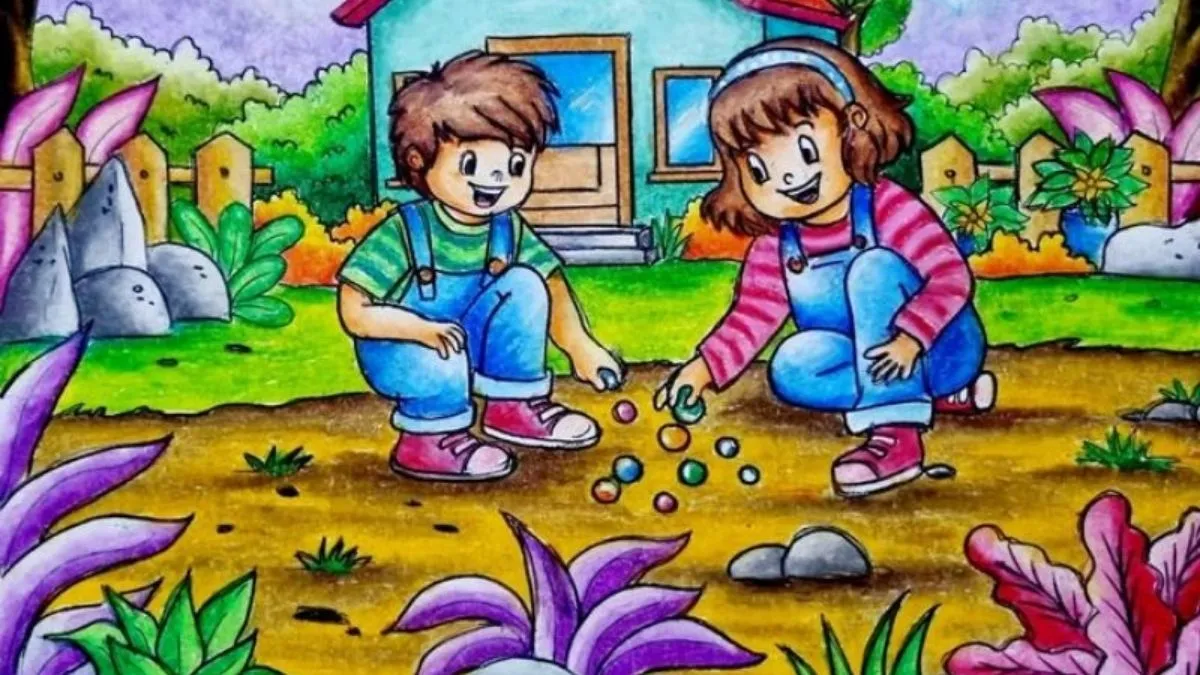 Hình vẽ tranh bảo vệ môi trường đẹp nhất về hoạt động dọn vệ sinh rừng