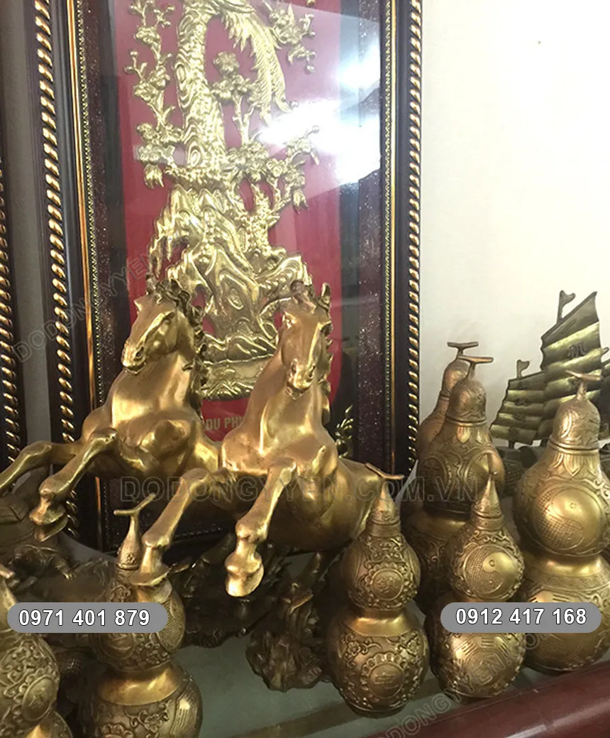 Mẫu hồ lô bát tiên bằng đồng giúp mang lại may mắn