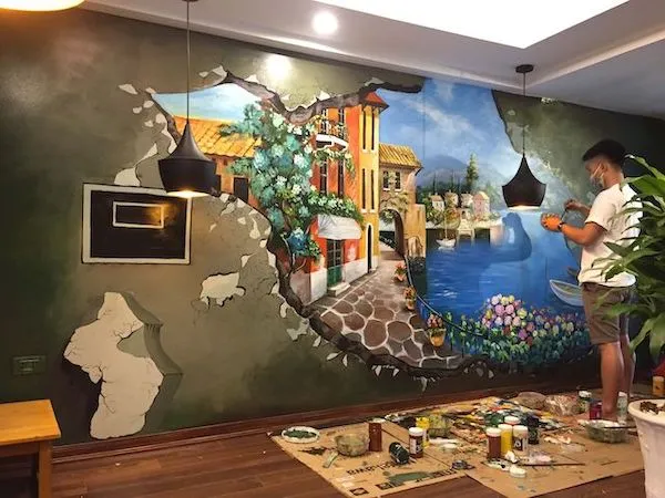 Họa sĩ chuyên nghiệp am hiểu kỹ thuật phối màu và xử lý không gian