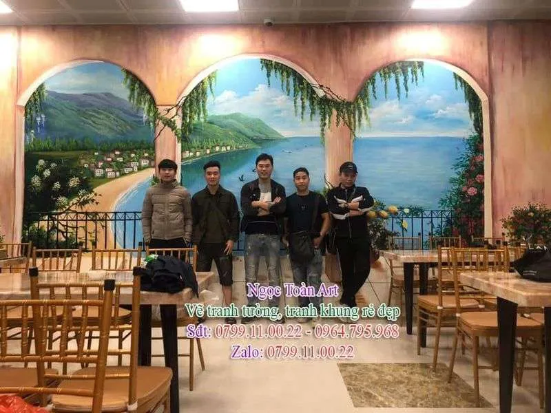 Dịch vụ vẽ tranh tường đẹp giá rẻ, họa sĩ vẽ tranh tường