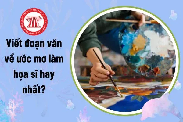 Bé gái đang say sưa vẽ tranh ước mơ làm họa sĩ với gam màu tươi sáng