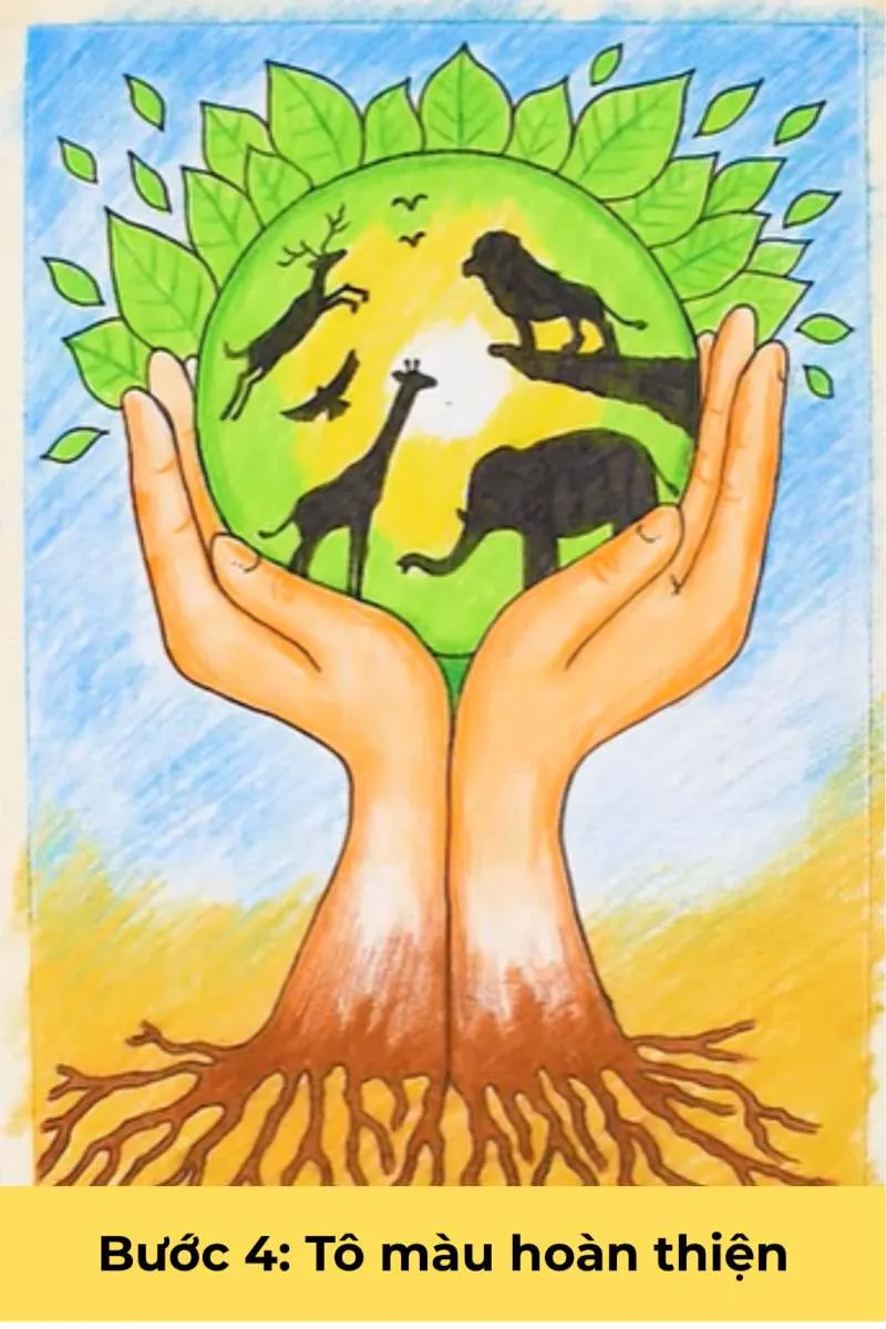 Hoàn thiện màu sắc để bức tranh truyền tải thông điệp một cách mạnh mẽ