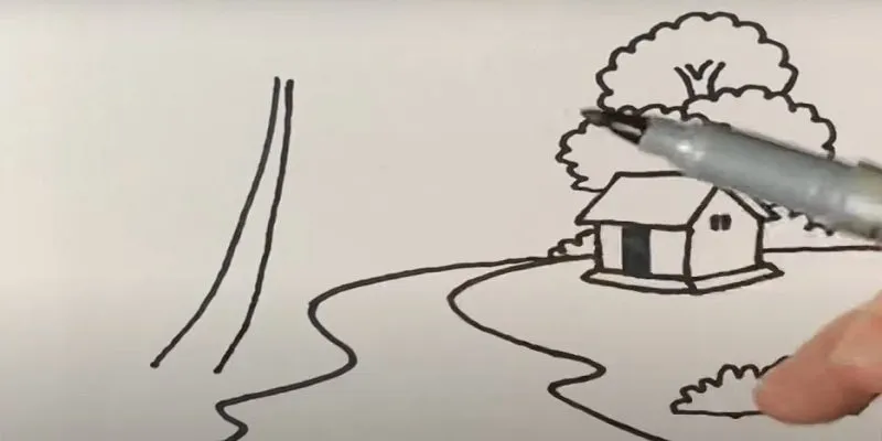 Hoàn thiện thân cây dừa với độ lớn nhỏ dần từ gốc lên ngọn