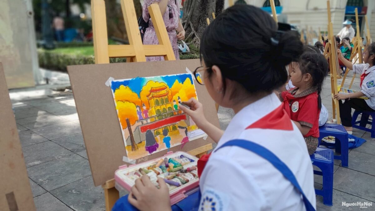 Cuộc Thi Vẽ Tranh "Hà Nội Trong Mắt Em" – Nơi Trẻ Thơ Tô Vẽ Niềm Tự Hào Thủ Đô