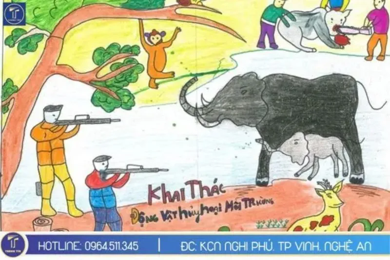 Hoạt động vẽ tranh tạo sự gắn kết giữa giáo dục và tình yêu thiên nhiên