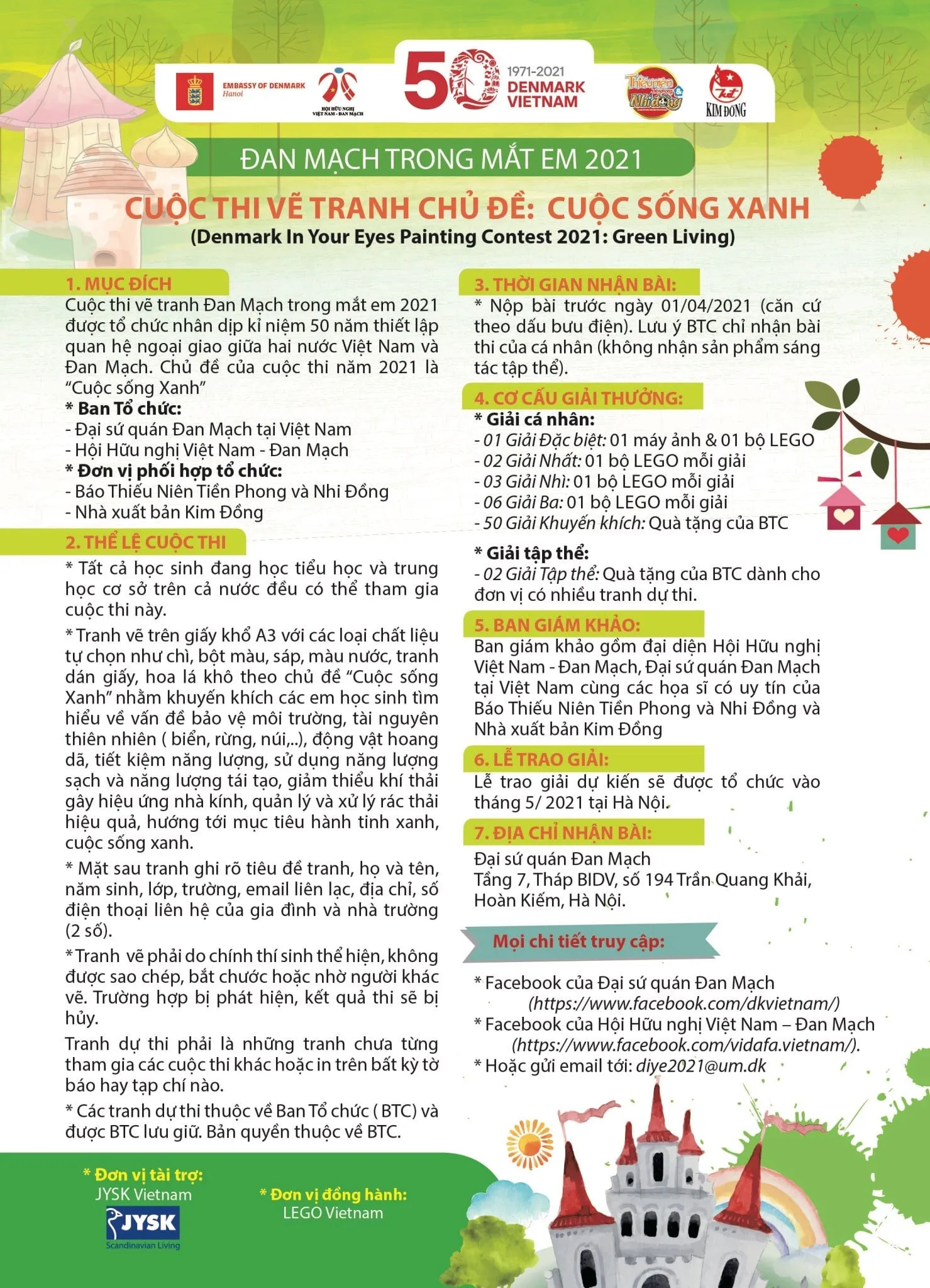 Học sinh tham gia cuộc thi vẽ tranh nghệ thuật với tinh thần hào hứng