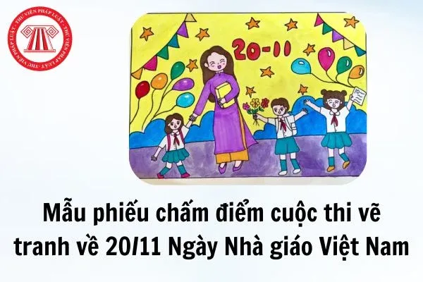 Học sinh tham gia hội thi vẽ tranh tri ân thầy cô nhân ngày 20 tháng 11
