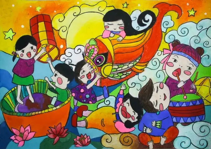 Hội thi vẽ tranh chủ đề trung thu thu hút sự tham gia của nhiều họa sĩ nhí