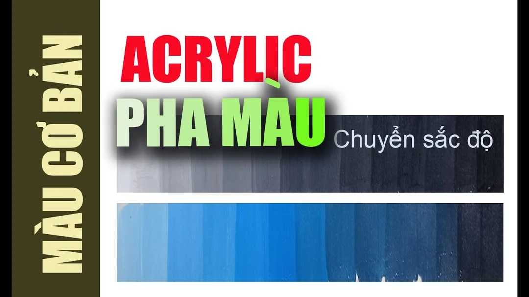 Hướng dẫn pha màu acrylic cơ bản để tô tượng