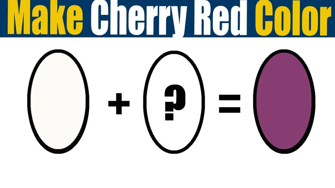 Hướng dẫn pha màu đỏ cherry bằng acrylic