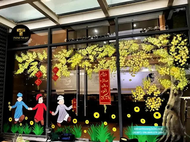 Hướng dẫn phác thảo bố cục cho bức tranh vẽ ngày tết đơn giản