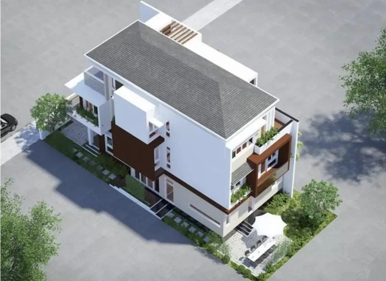 Thiết kế mặt tiền thông minh giúp nhà hai mặt tiền đón ánh sáng mà không bị ảnh hưởng bởi sát khí