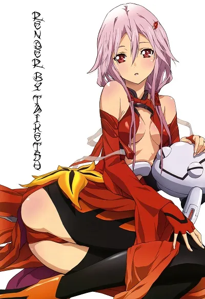 Nhân vật Inori Yuzuriha với vẻ đẹp thanh khiết và gợi cảm