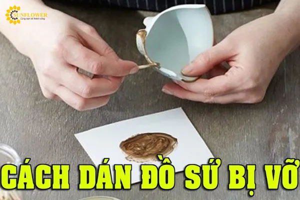 Quy trình bôi keo gắn đồ gốm sứ tỉ mỉ giúp tái tạo hình dáng ban đầu