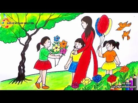 Khám phá nét vẽ tinh tế trong bộ sưu tập tranh vẽ 20 tháng 11 đẹp nhất