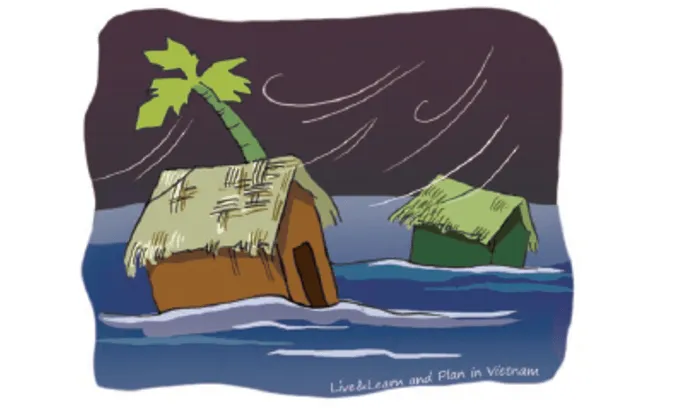 Khí hậu khắc nghiệt được tái hiện qua các tác phẩm vẽ tranh biến đổi khí hậu đơn giản