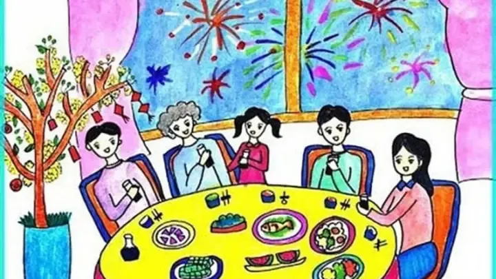 Khung cảnh gia đình cùng nhau tham gia các trò chơi vận động ngoài trời