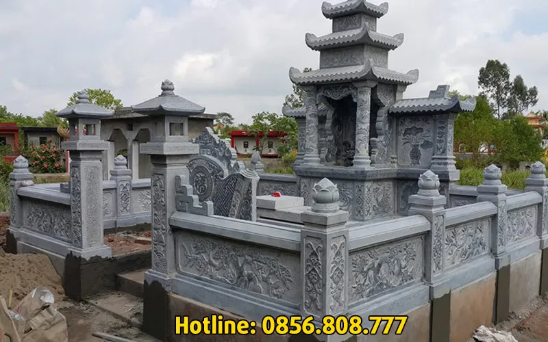 Kích thước của tất cả những hạng mục trong khu lăng mộ đá phải chuẩn