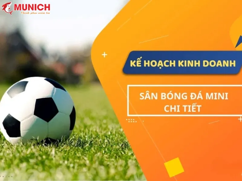 Sân bóng đá mini với hệ thống chiếu sáng hiện đại phục vụ khách hàng buổi tối