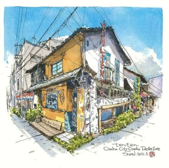 Kỹ họa phong cảnh (nguồn: internet)