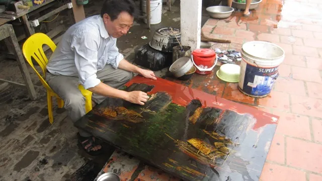 Kỹ thuật mài tranh chuyên nghiệp giúp hiển thị các lớp màu rực rỡ