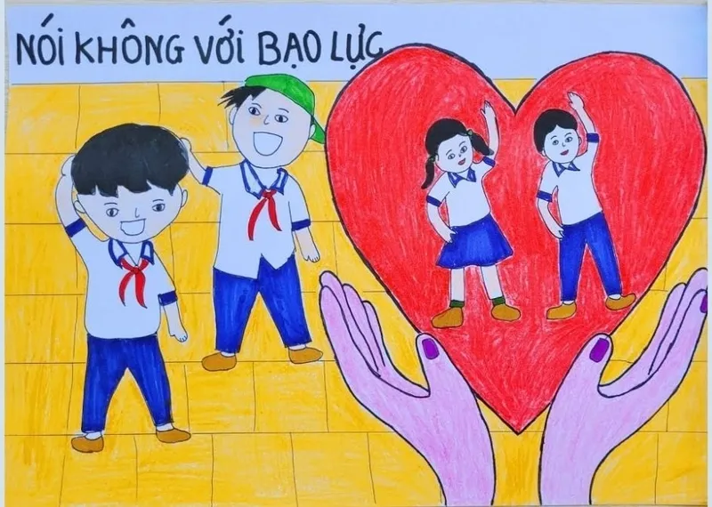 Kỹ thuật vẽ tranh phòng chống tệ nạn xã hội đơn giản mà hiệu quả