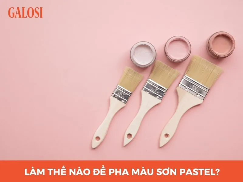 Cách pha màu sơn pastel đẹp tinh tế cho tượng thạch cao