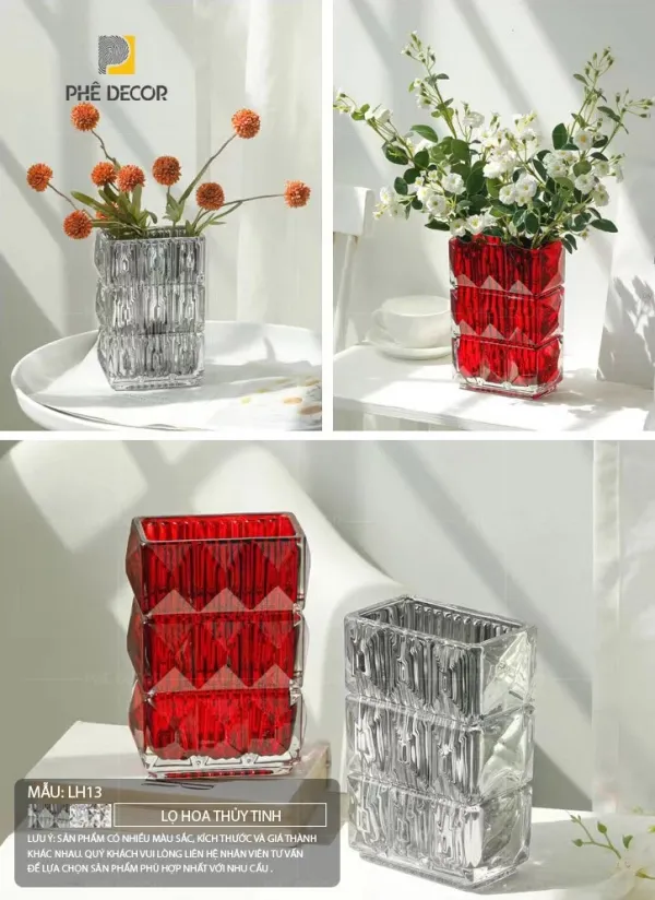 Trang trí phòng khách với mẫu bình hoa gốm sứ đẹp dáng vại