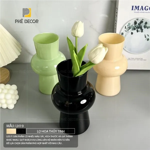 Mẫu bình gốm nghệ thuật có đường cong thanh thoát