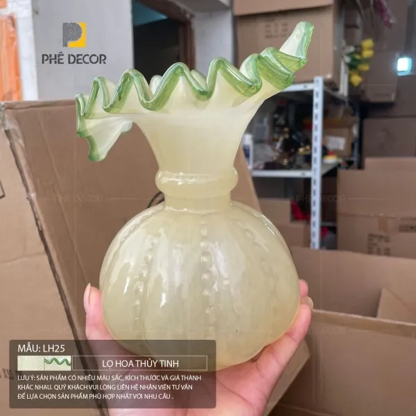 Bình hoa dáng tròn tinh tế cho không gian cao cấp