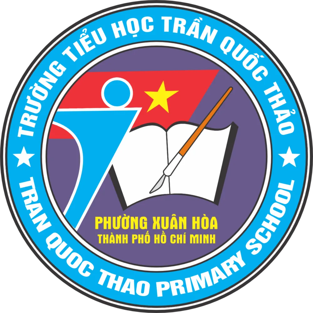 Logo chính thức của nhà trường trên nền trắng trang trọng