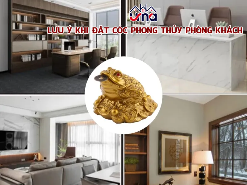 Lưu ý khi đặt cóc phong thủy phòng khách