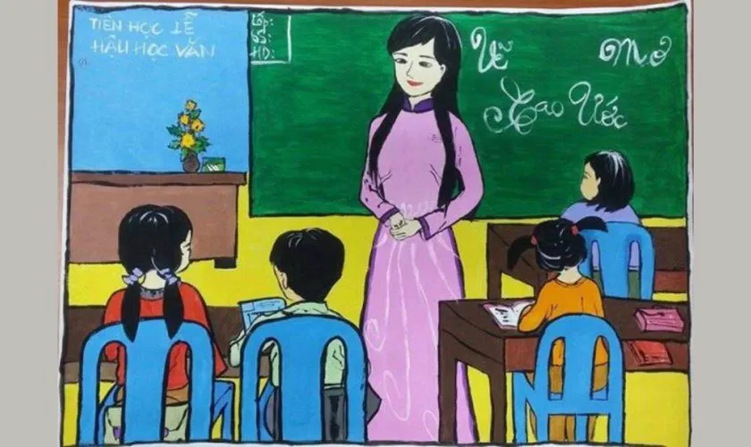 Lưu ý về cách phối màu và bảo quản tranh vẽ luôn sạch đẹp