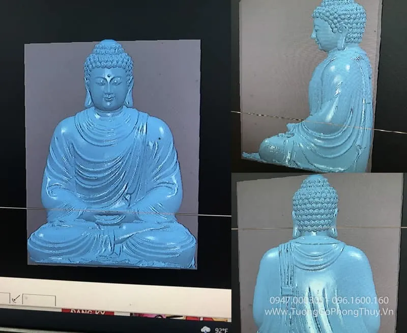 mẫu 3d phật thích ca