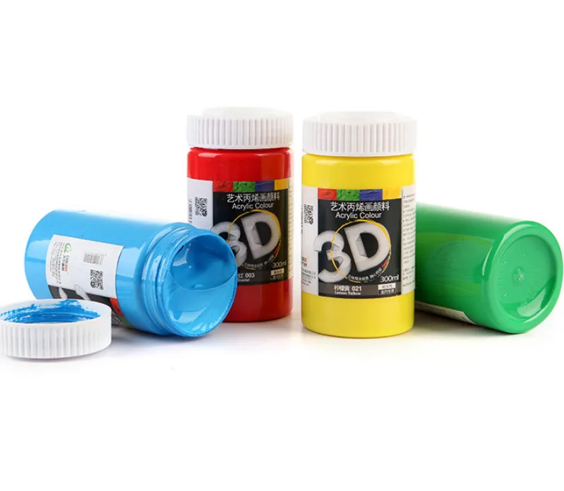 Màu nước acrylic 3D 5D hũ lớn tại showroom HCM