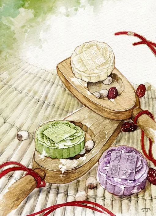 Mẫu thiết kế nhân vật trung thu đầy màu sắc của nghệ sĩ Lin Phương