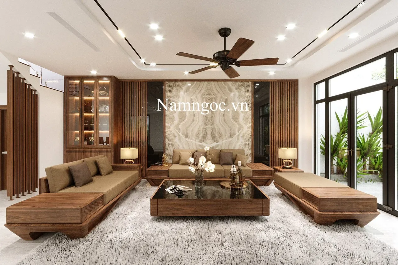 Trần thạch cao đèn ray 20m2