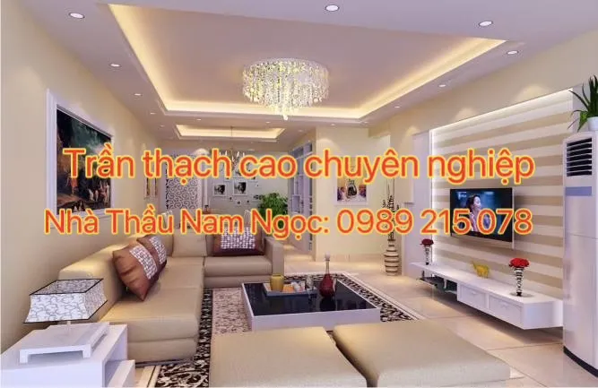 Trần thạch cao liền bếp ăn