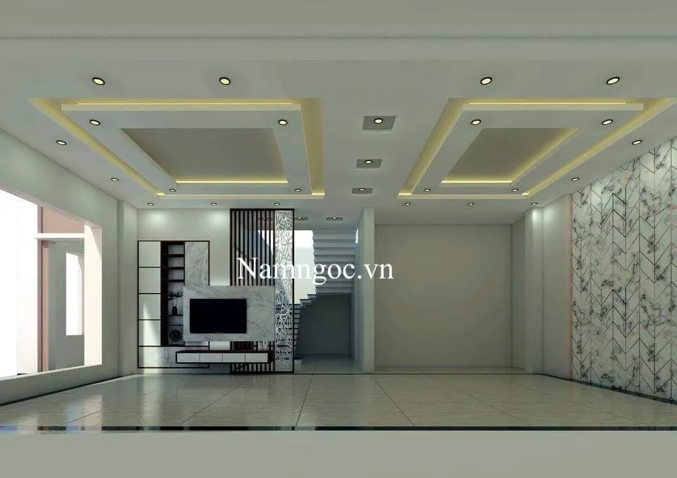 Trần thạch cao 40m2 thông phòng thờ
